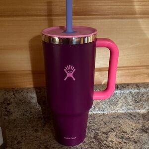 Hydro Flask Purple Mug with Pink Handle
